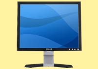 15" Dell LCD Black clear