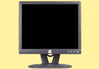 17" Dell LCD Black Clear